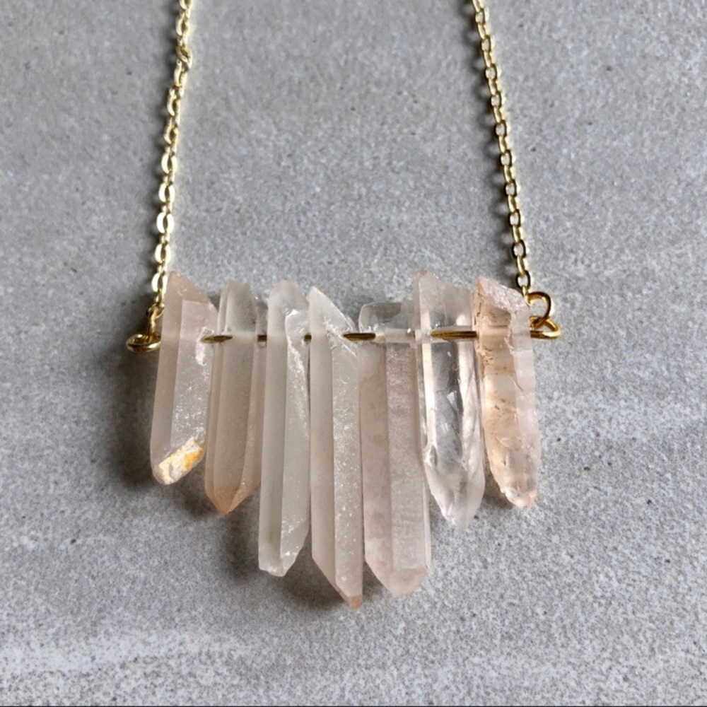 ๐LAST! Estrella & Luna Boho Peach Quartz Necklace - Picture 4 of 4